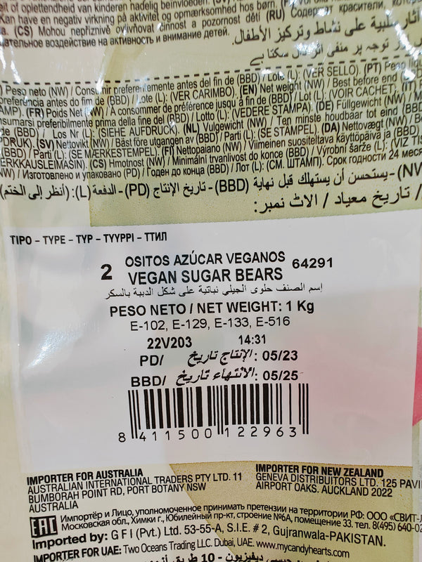 URSO AÇUCAR VEGAN KG